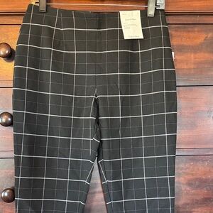 Calvin Klein Men's Black Grid Pattern Pants